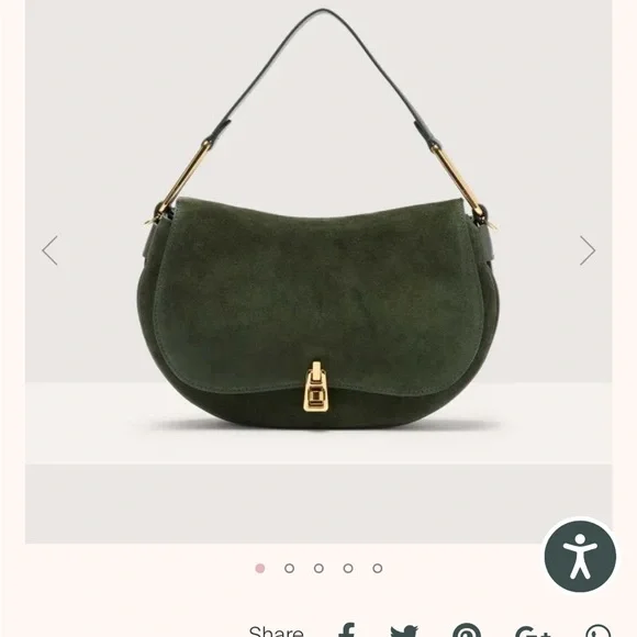 Coccinelle Suede + Leather 2 Way Bag - Picture 12 of 16